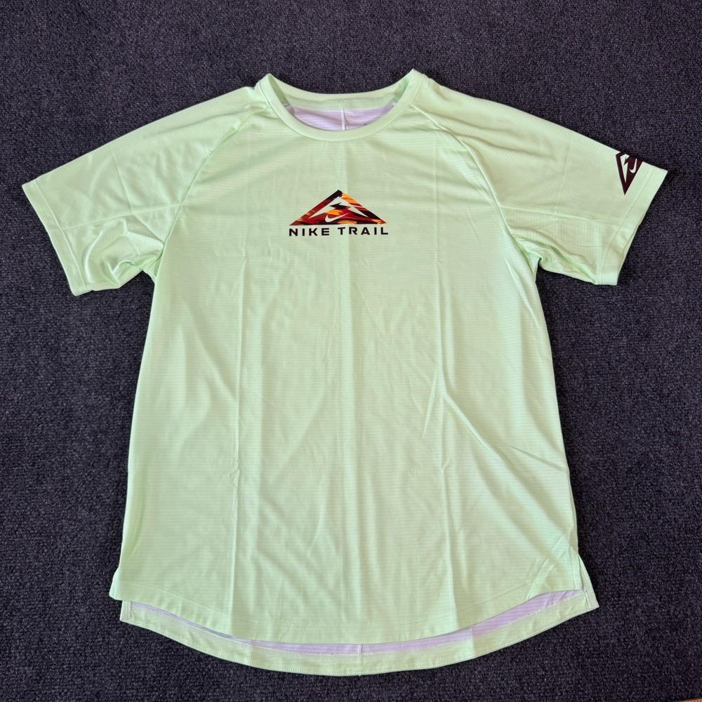 Nike Pro Elite Trail Green Running Shirt Mens Medium Made In USA FN1849-376 NWOT